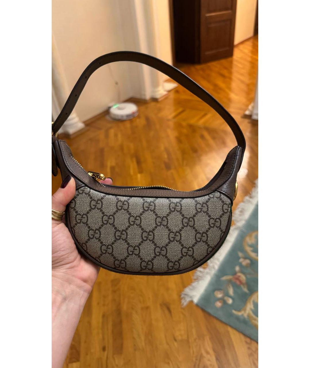 GUCCI Бежевая сумка с короткими ручками, фото 3