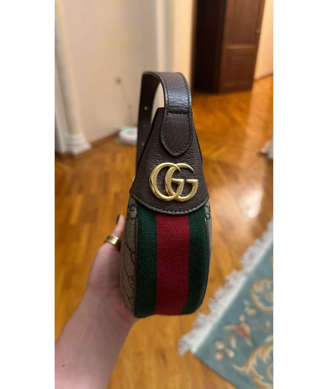 GUCCI Бежевая сумка с короткими ручками, фото 4