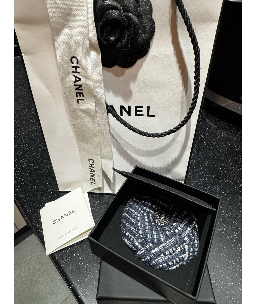 CHANEL Темно-синяя булавка / брошь, фото 5