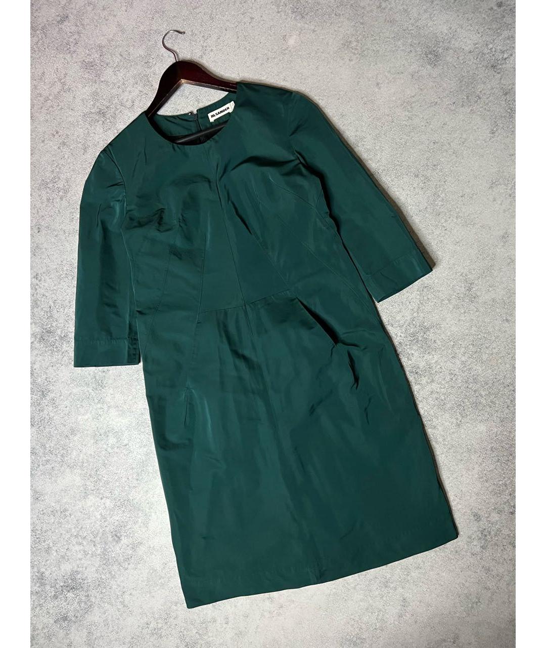 JIL SANDER Зеленое платье, фото 6