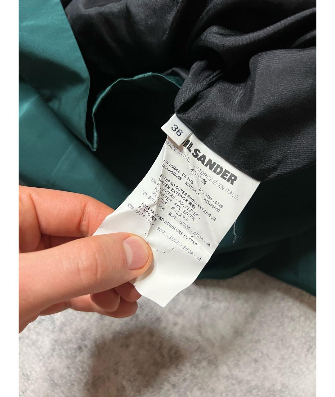 JIL SANDER Зеленое платье, фото 5