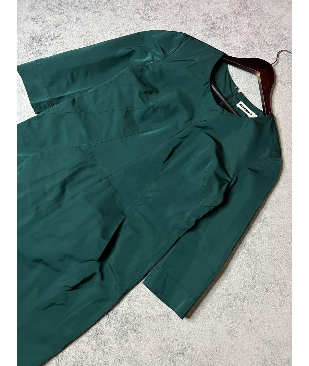JIL SANDER Зеленое платье, фото 3