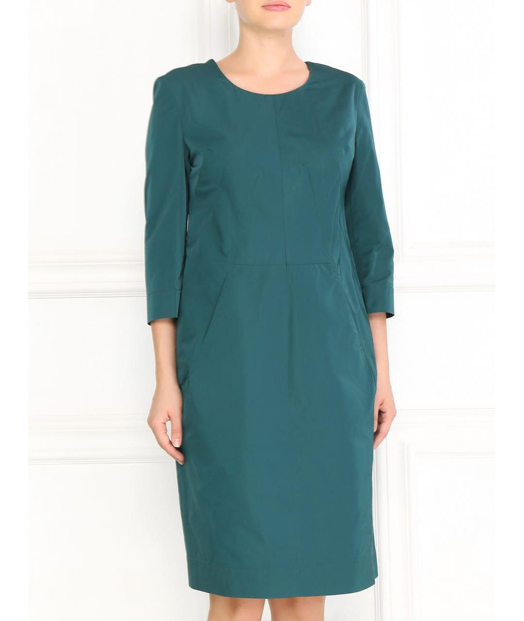JIL SANDER Зеленое платье, фото 2