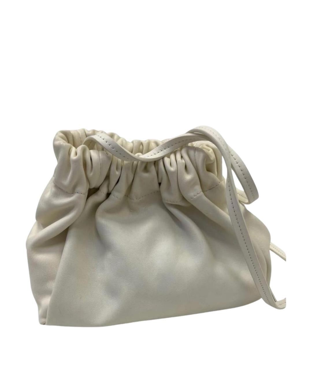JIL SANDER Белая кожаная сумка через плечо, фото 1