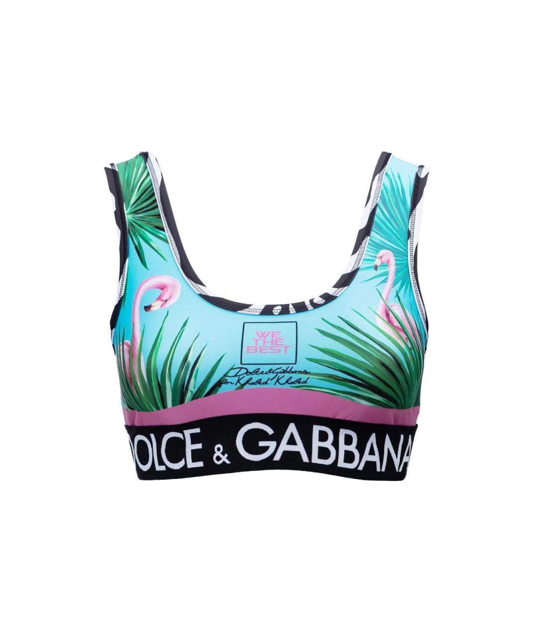 DOLCE&GABBANA Черная полиэстеровая футболка, фото 4