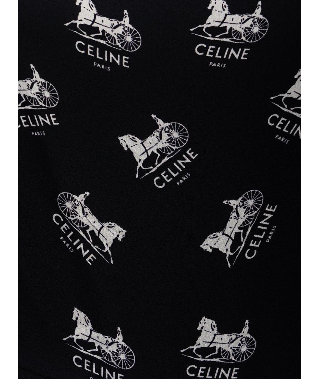 CELINE Черный шелковый комбинезон, фото 3