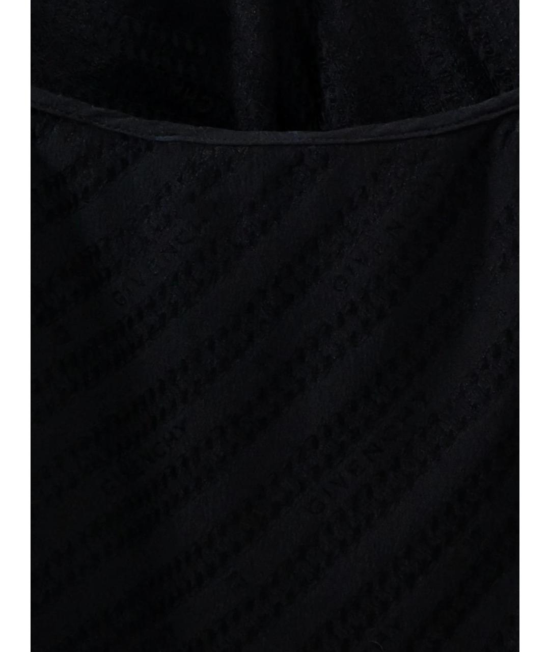 GIVENCHY Черная шелковая футболка, фото 3