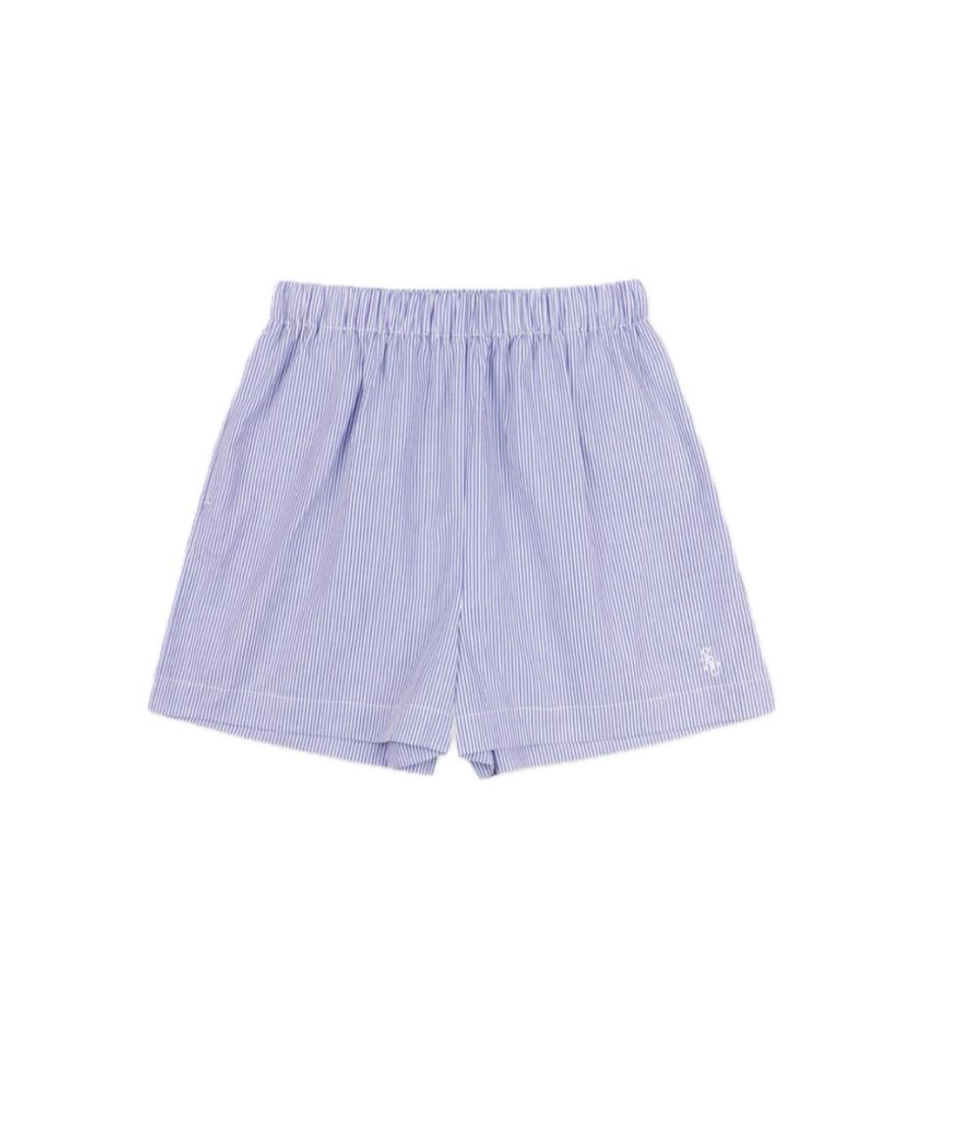SPORTY AND RICH Голубые хлопковые шорты, фото 1
