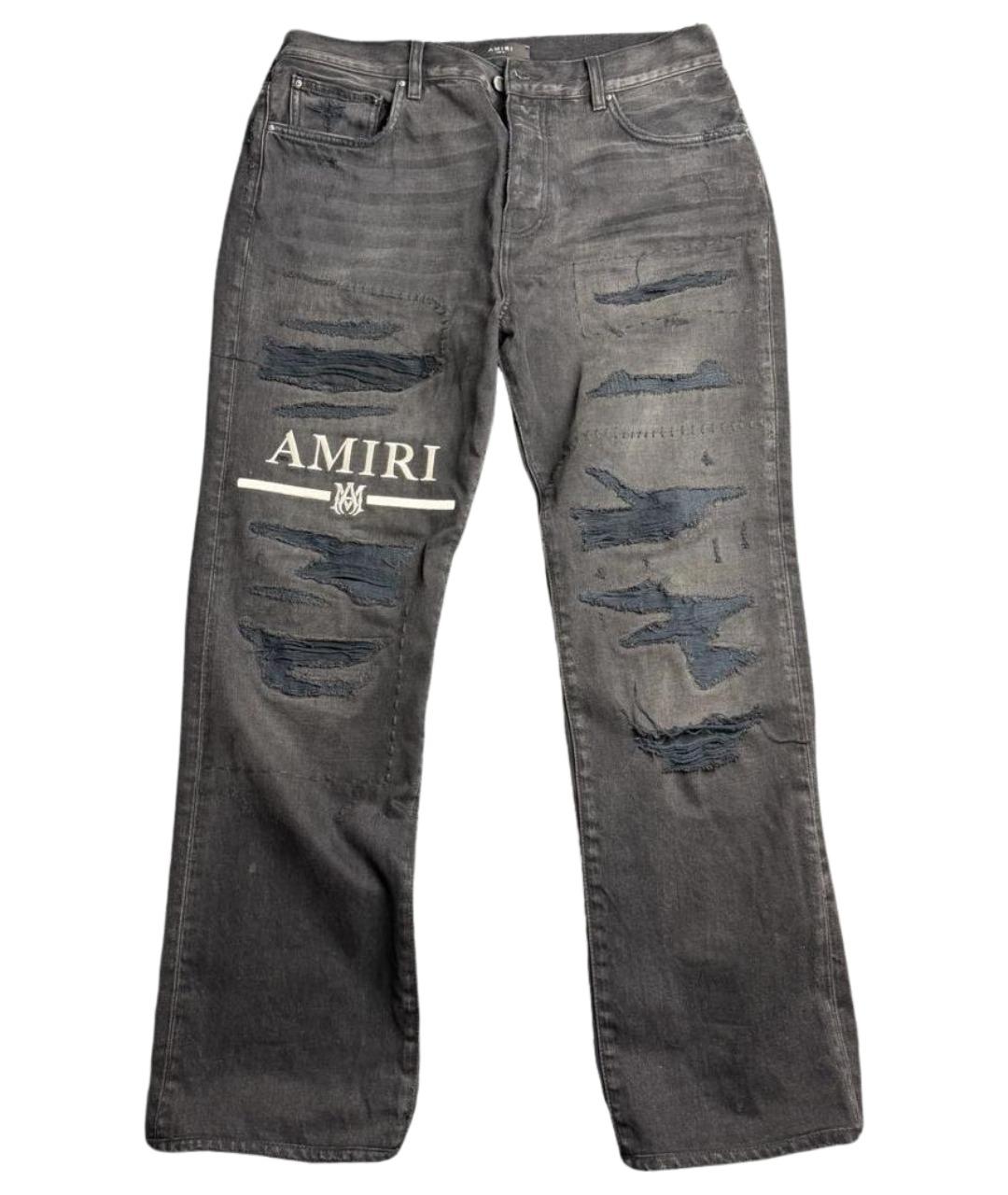 AMIRI Черные прямые джинсы, фото 1