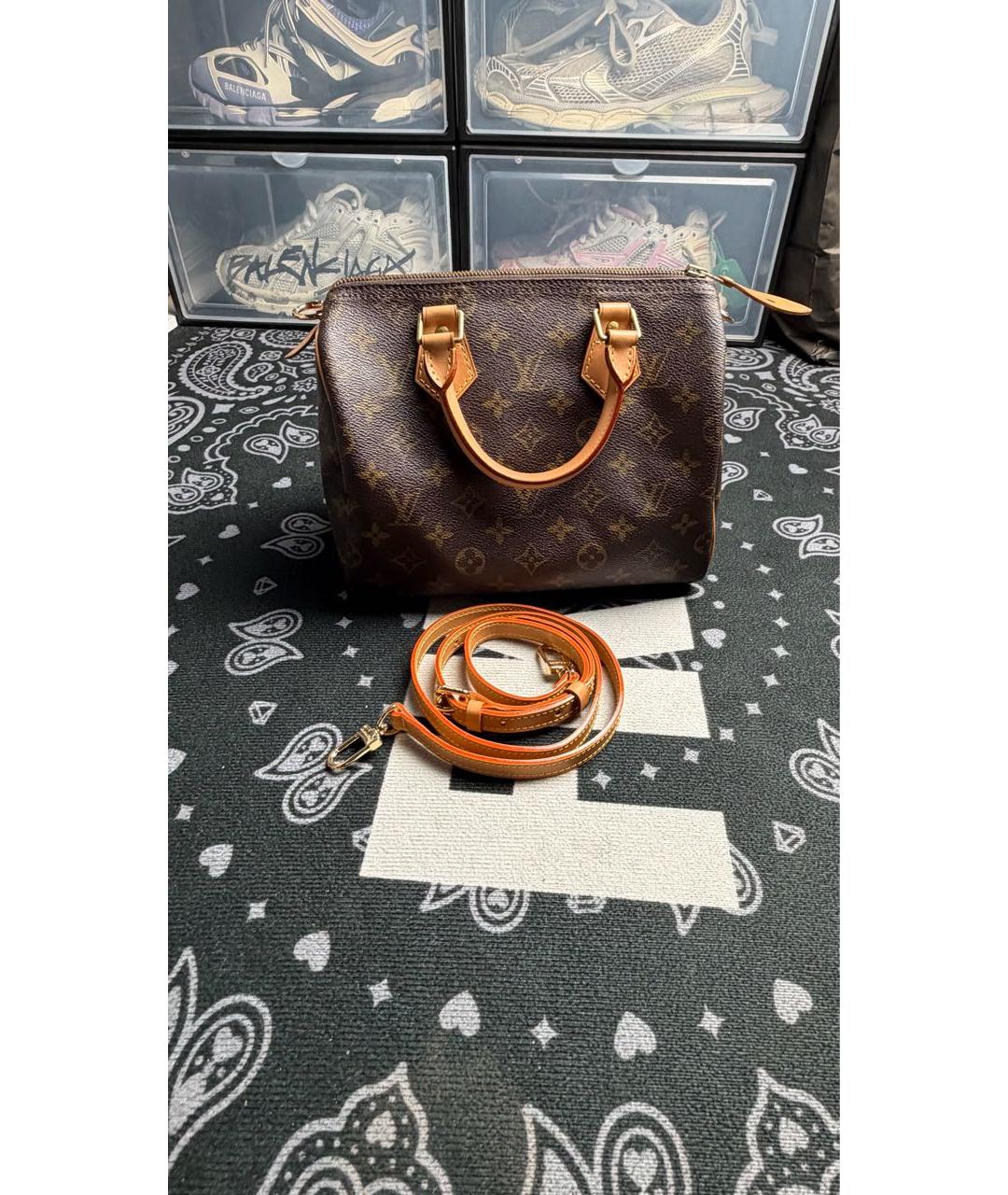 LOUIS VUITTON Коричневая сумка с короткими ручками, фото 2