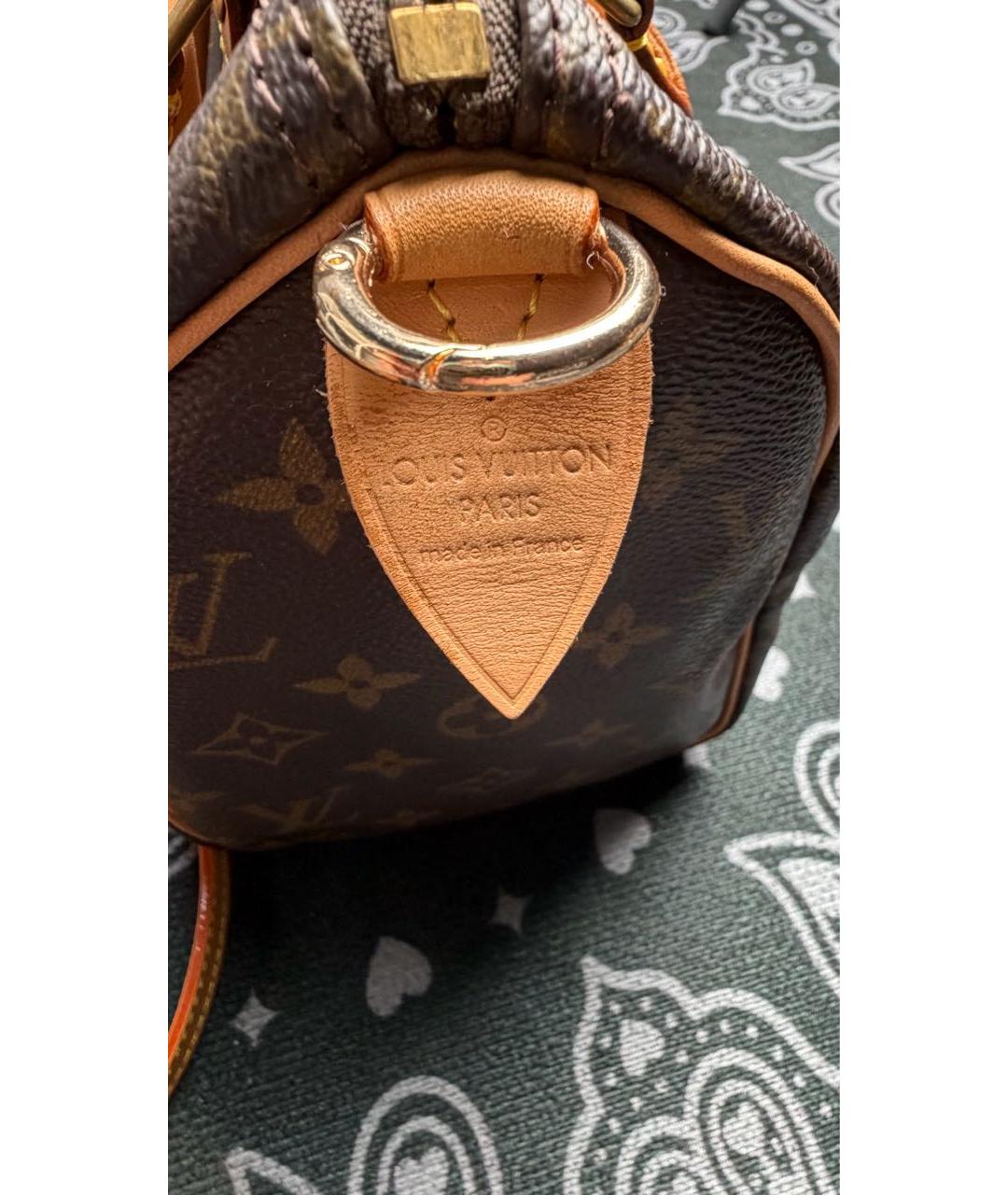 LOUIS VUITTON Коричневая сумка с короткими ручками, фото 3