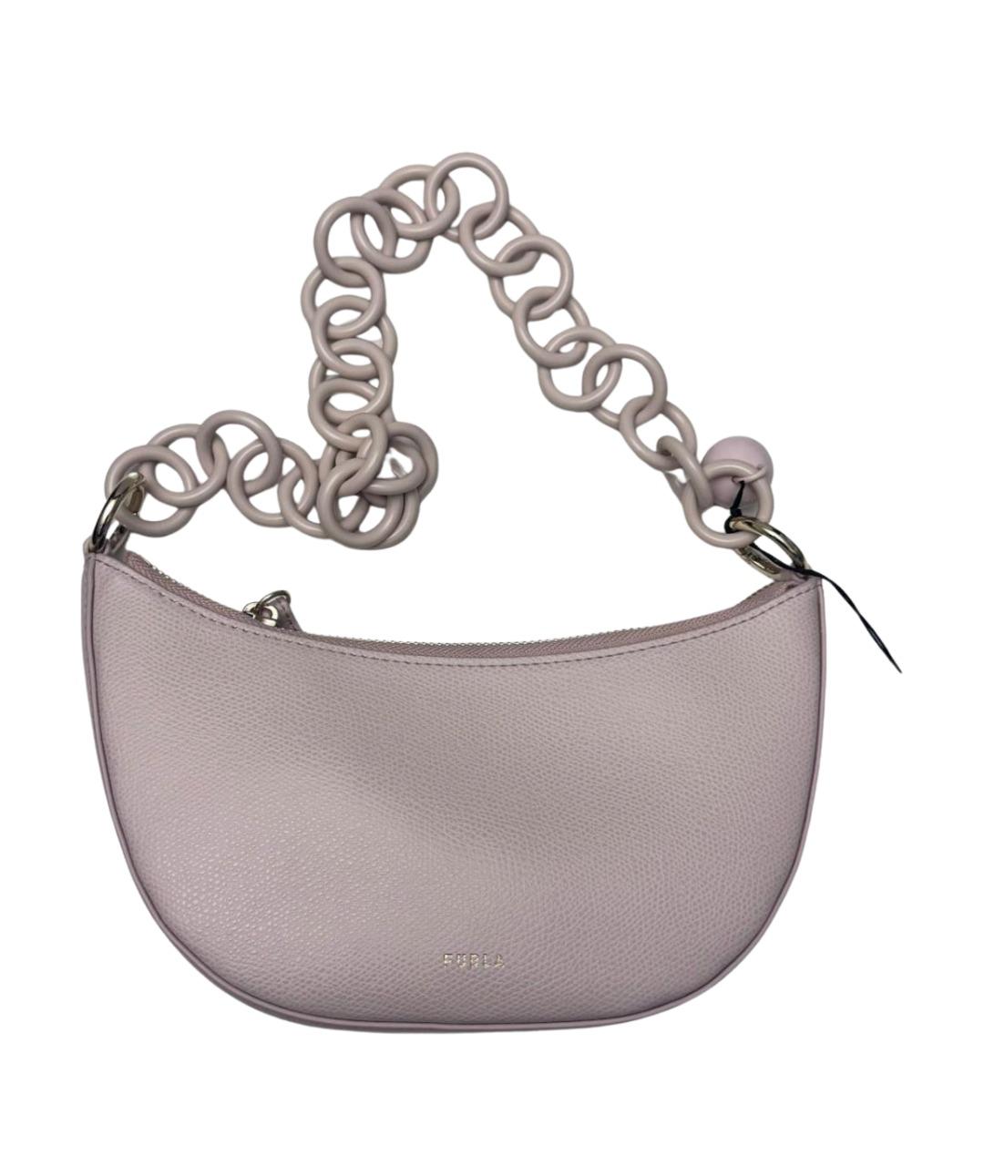 FURLA Розовая кожаная сумка через плечо, фото 1