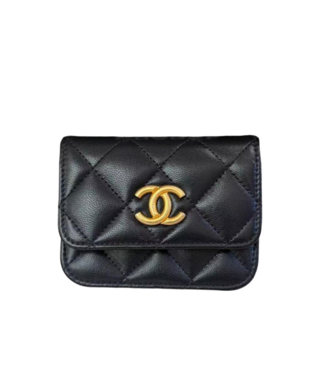 CHANEL Черная кожаная поясная сумка, фото 8