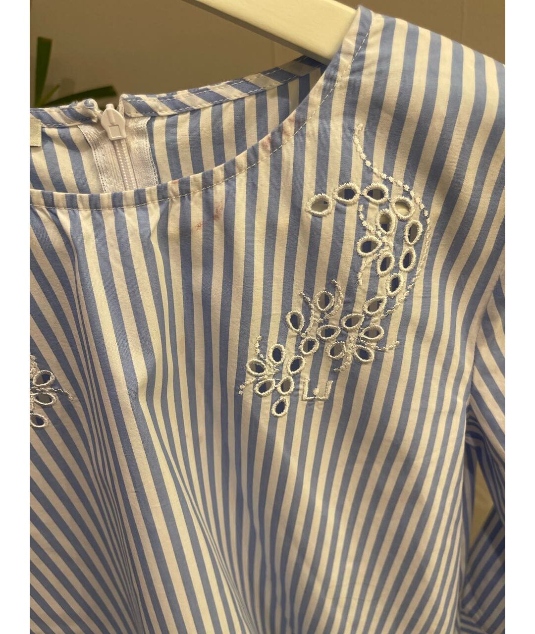 LIU JO Голубая хлопковая рубашка/блузка, фото 5