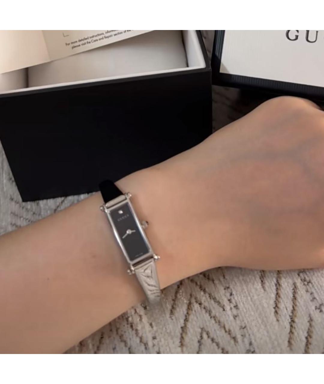 GUCCI Серебряные часы, фото 8