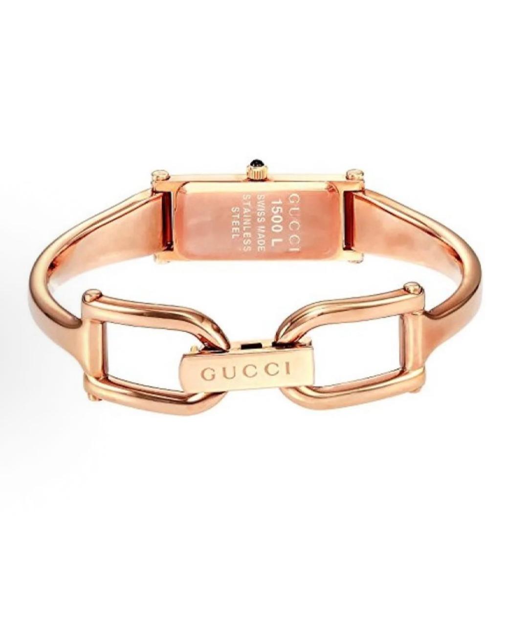 GUCCI Золотые часы, фото 3
