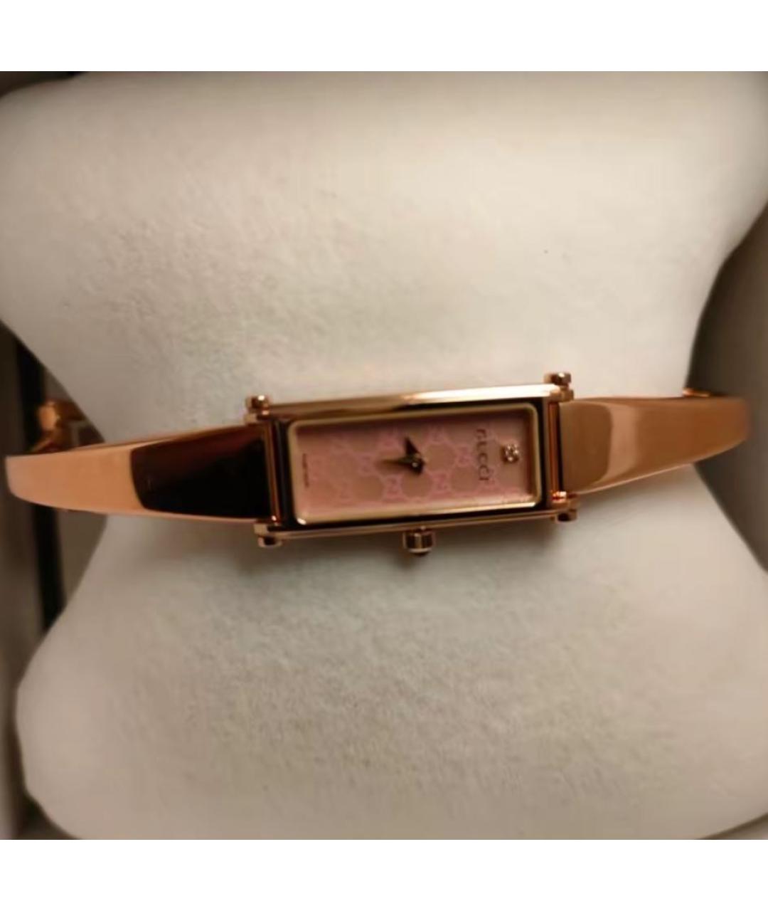 GUCCI Золотые часы, фото 7