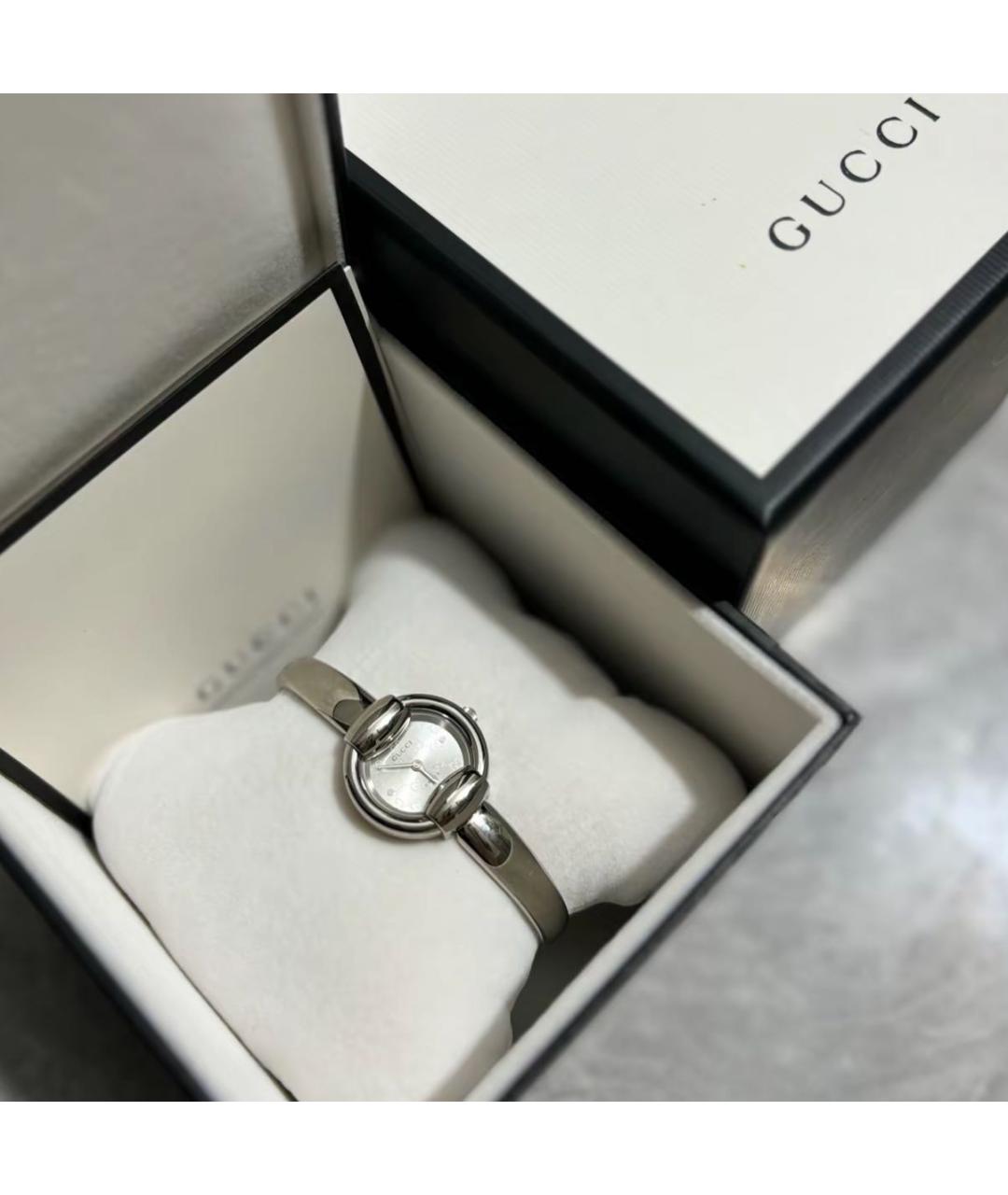 GUCCI Серебряные часы, фото 5