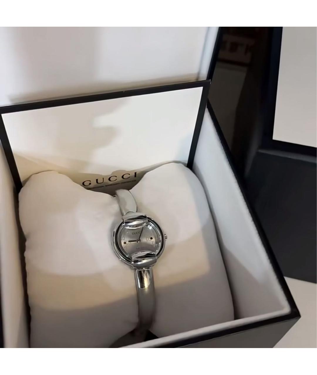GUCCI Серебряные часы, фото 8