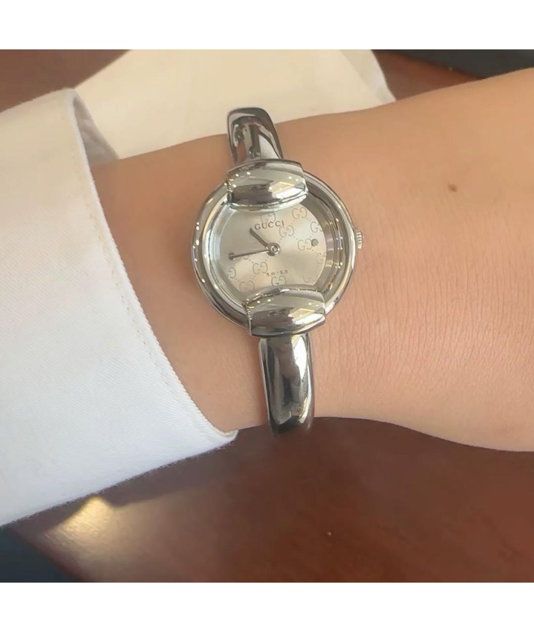 GUCCI Серебряные часы, фото 6