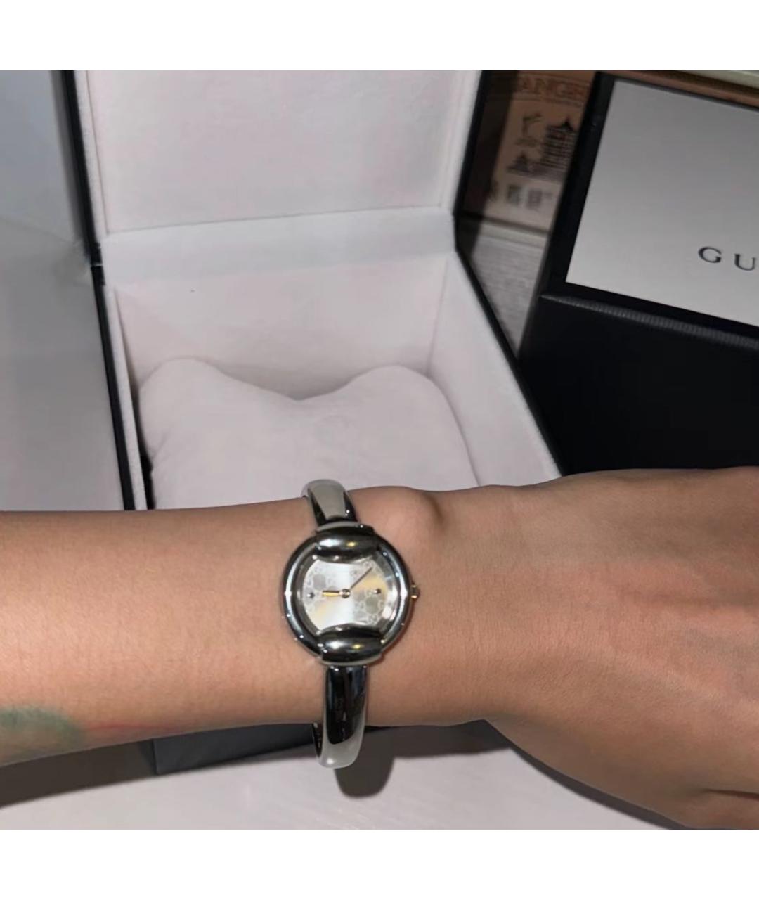 GUCCI Серебряные часы, фото 7