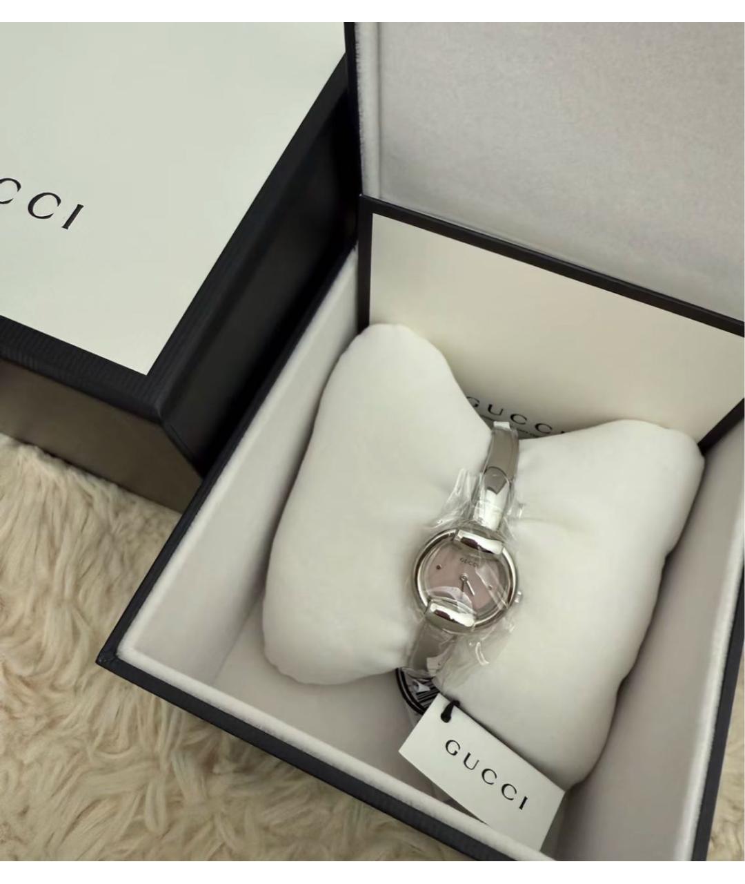 GUCCI Серебряные часы, фото 8