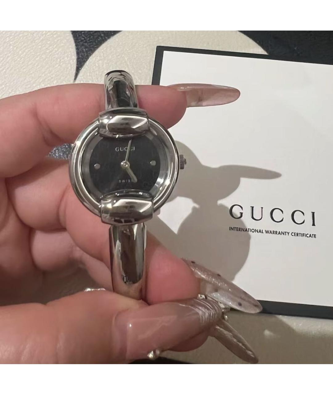 GUCCI Серебряные часы, фото 7