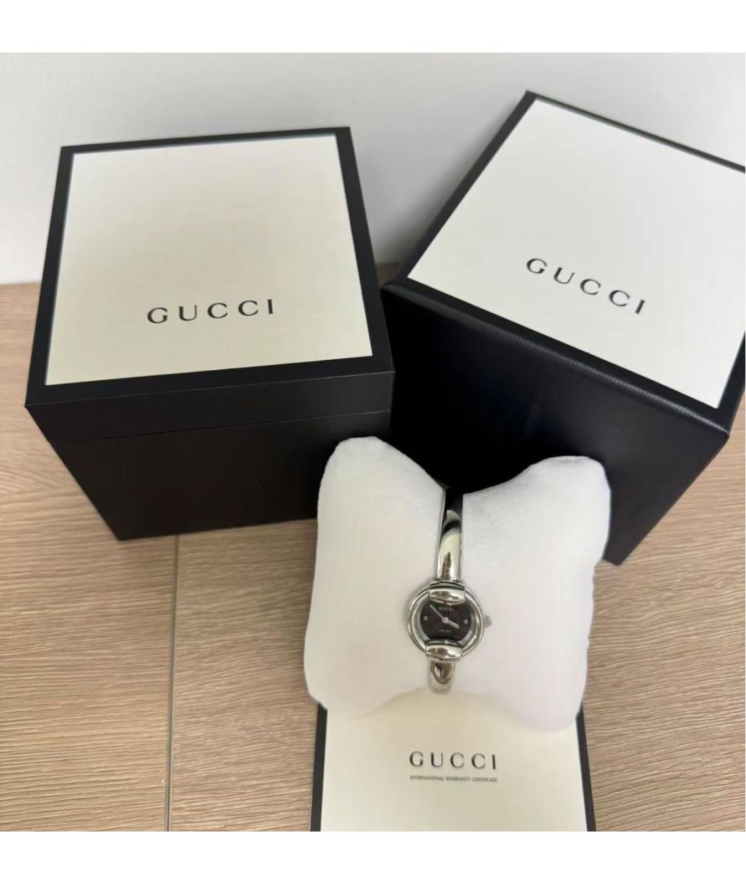 GUCCI Серебряные часы, фото 5