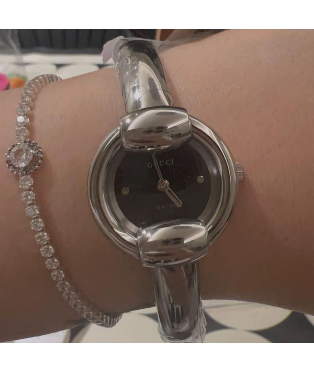 GUCCI Серебряные часы, фото 6