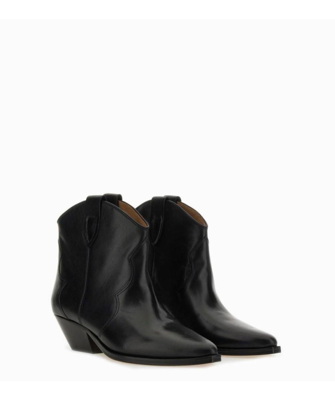 ISABEL MARANT Черные кожаные сапоги, фото 2
