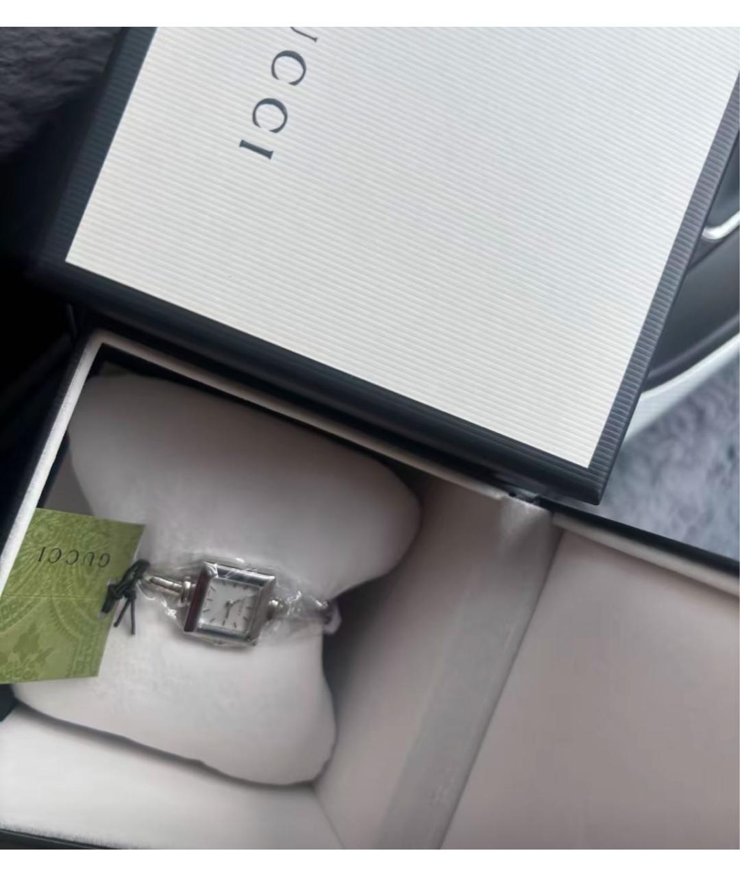 GUCCI Серебряные стальные часы, фото 8