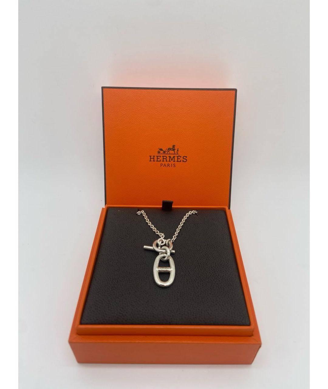 HERMES Серебряное колье, фото 5