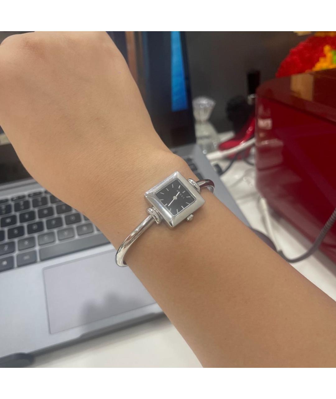GUCCI Серебряные часы, фото 5