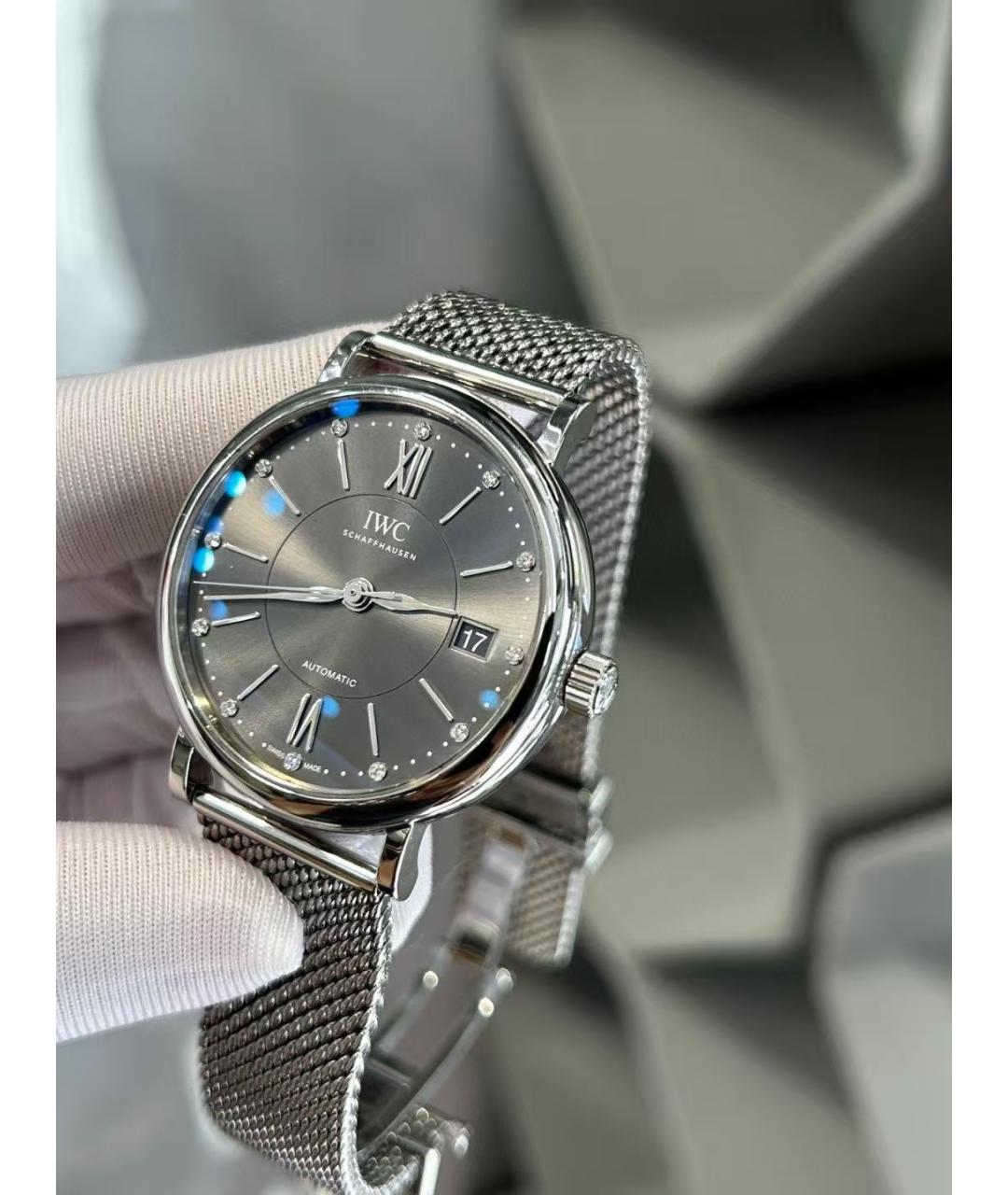IWC Серебряные часы, фото 4