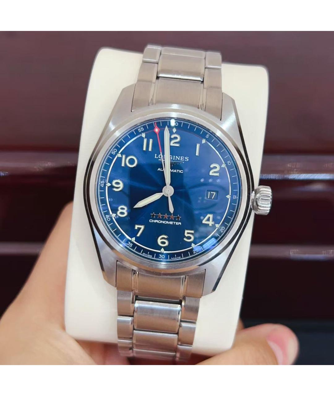 LONGINES Серебряные часы, фото 4