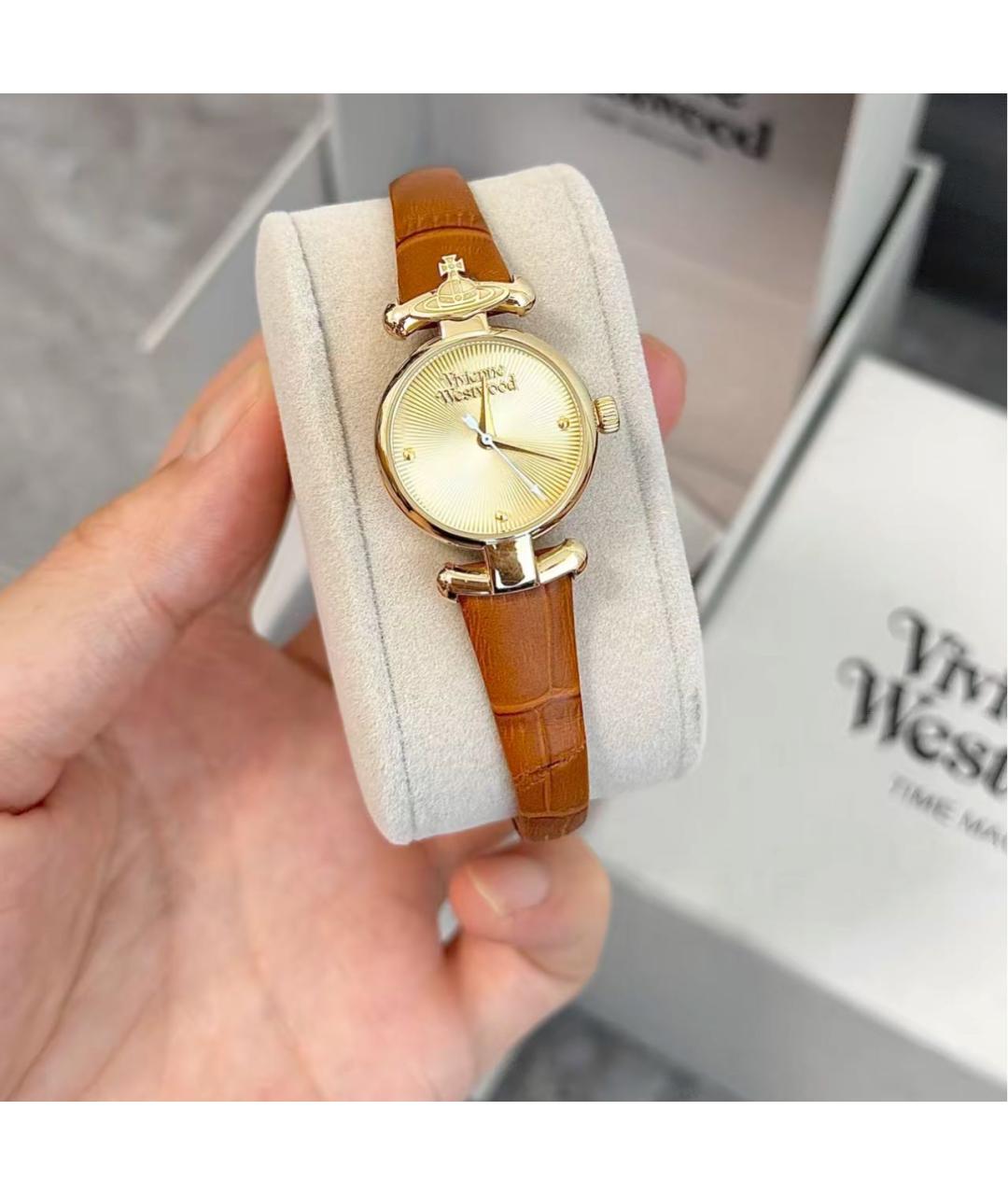 VIVIENNE WESTWOOD Золотые часы, фото 4