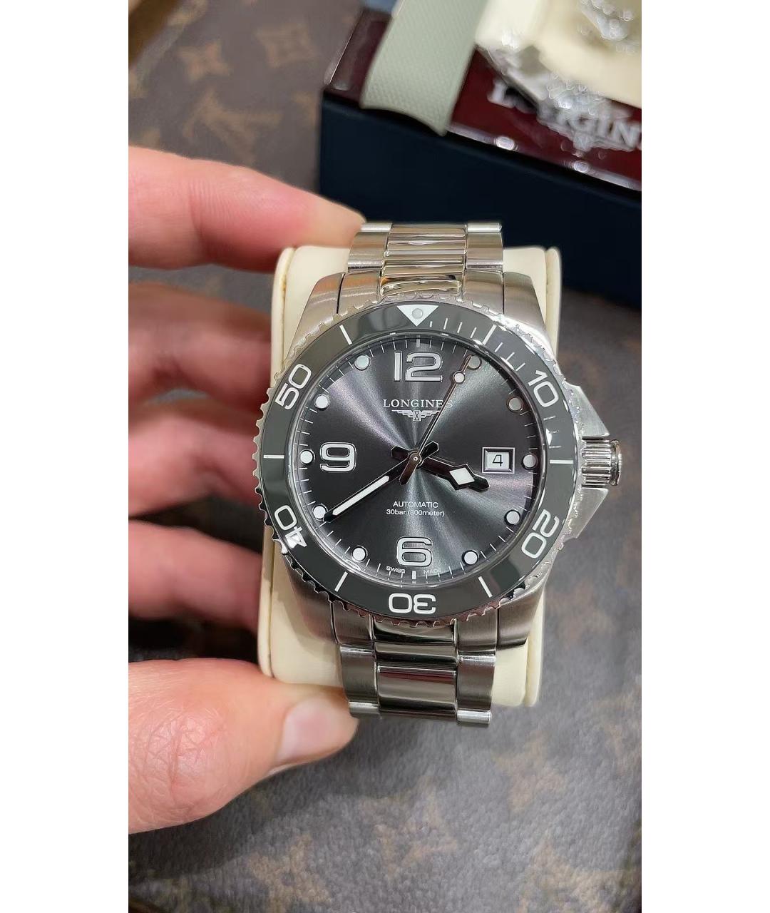 LONGINES Серебряные часы, фото 2