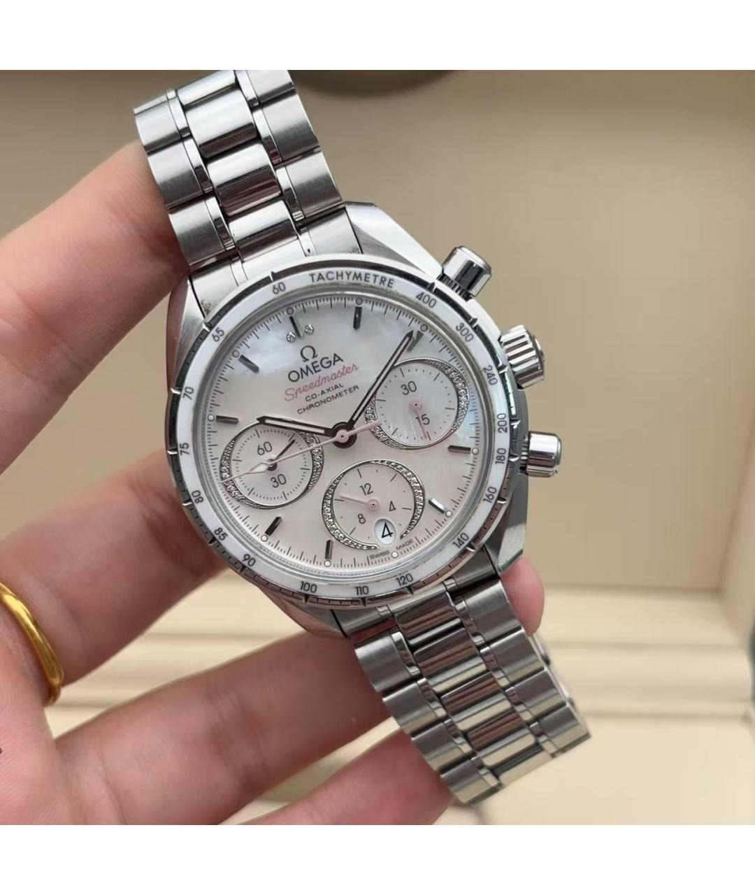 OMEGA Серебряные часы, фото 5