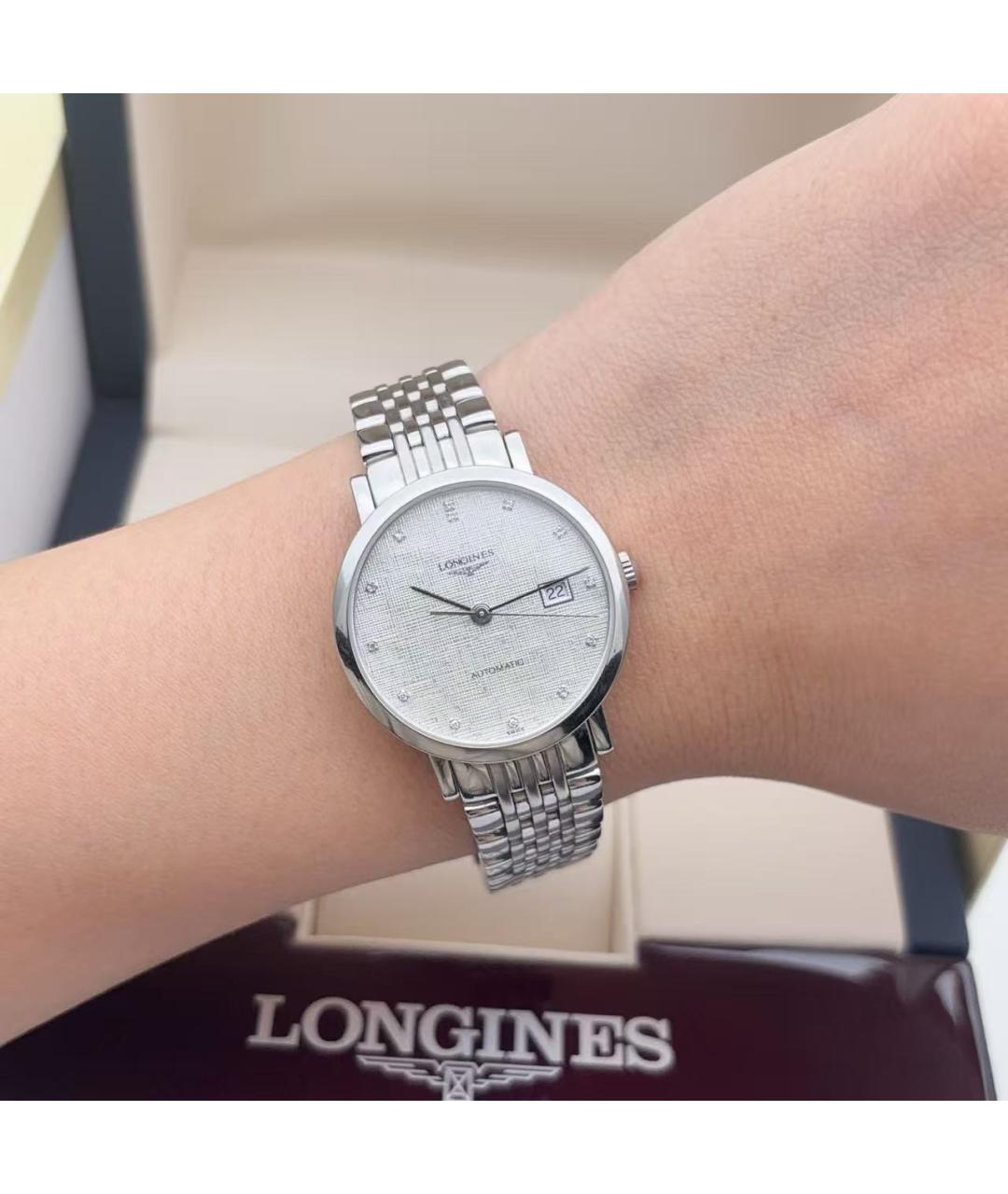 LONGINES Серебряные часы, фото 6