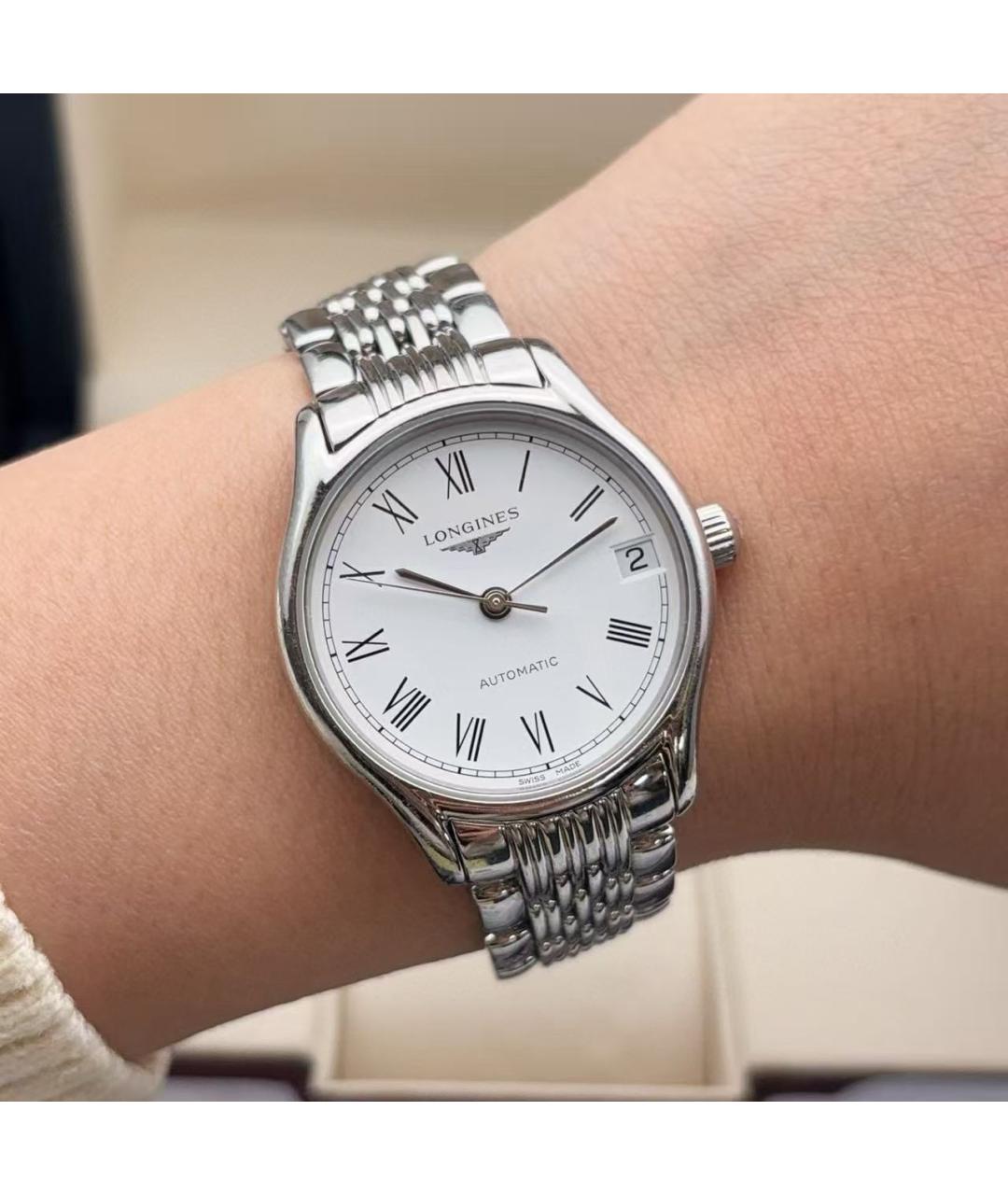 LONGINES Серебряные часы, фото 6