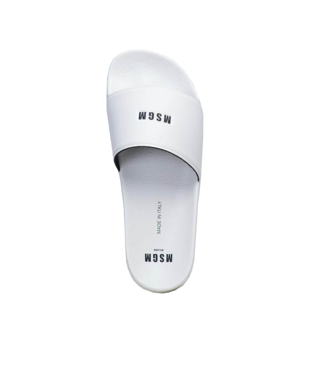 MSGM Белые шлепанцы, фото 4
