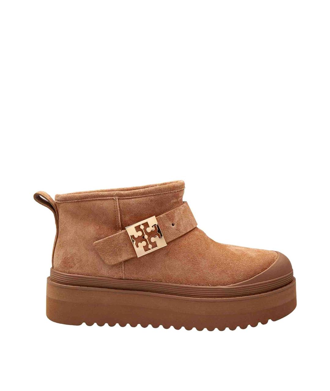 TORY BURCH Коричневые замшевые ботильоны, фото 1