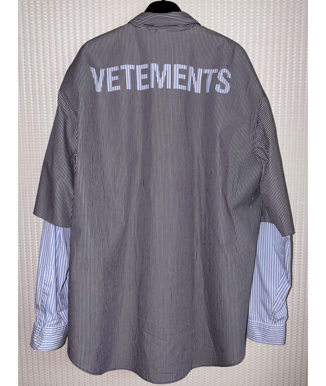 VETEMENTS Мульти хлопковая кэжуал рубашка, фото 2