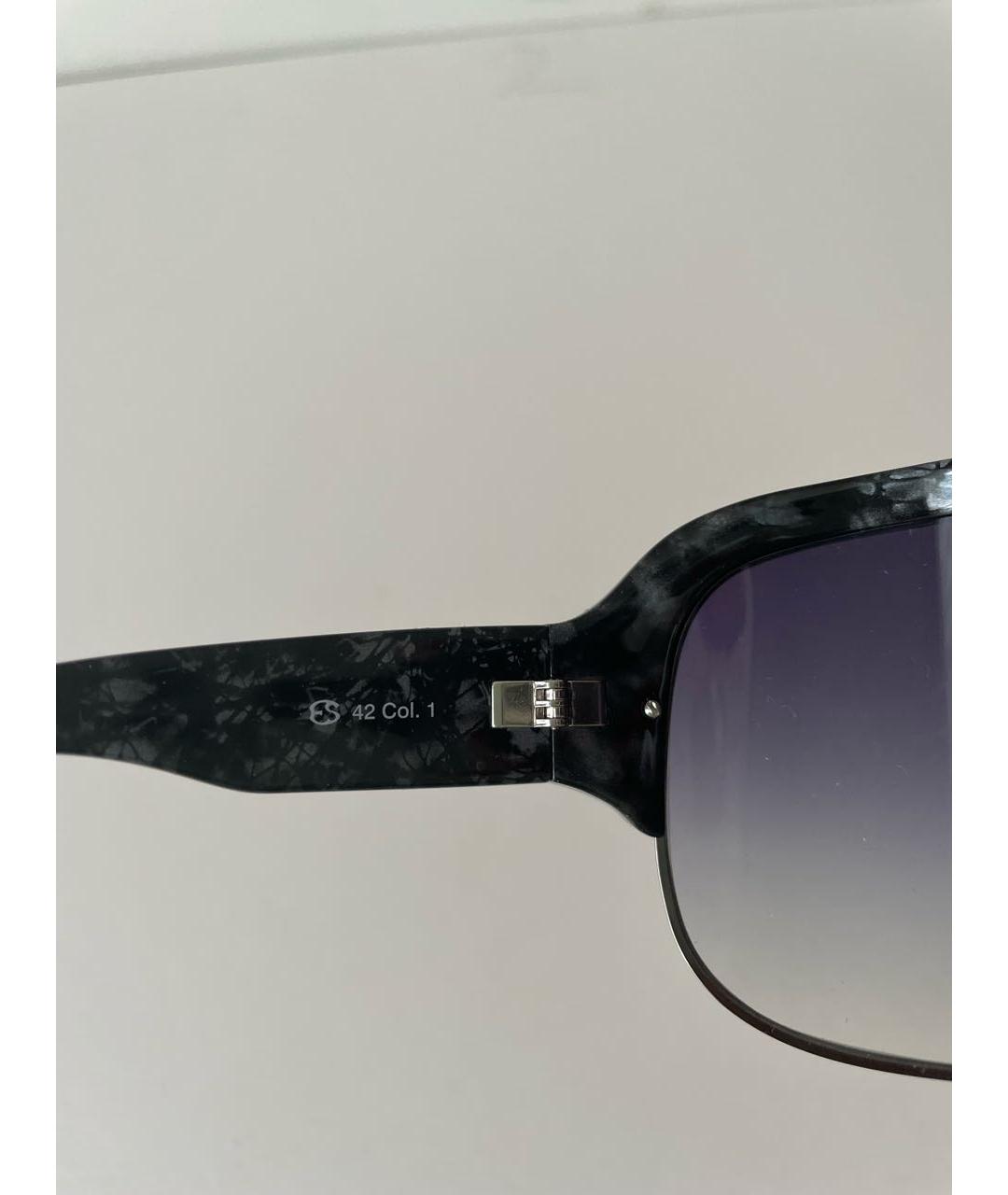 ERMANNO SCERVINO Черные пластиковые солнцезащитные очки, фото 7