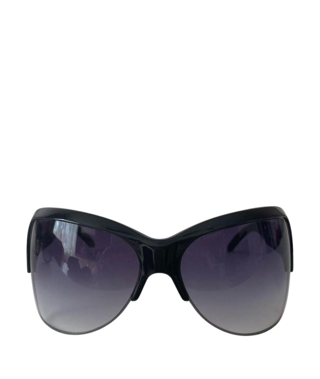ERMANNO SCERVINO Черные пластиковые солнцезащитные очки, фото 1