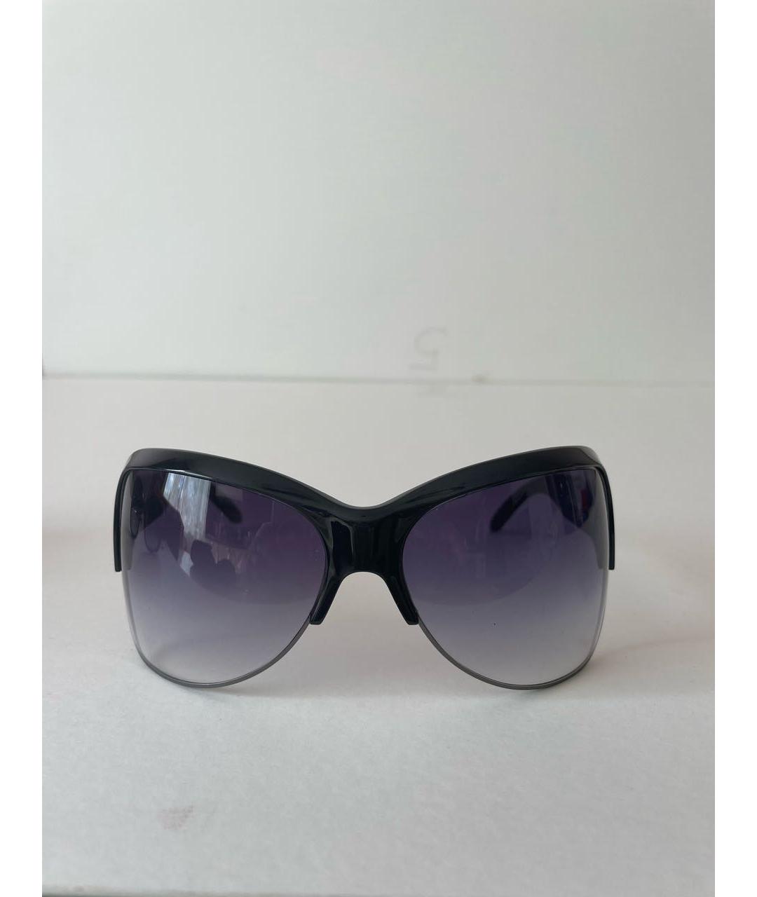 ERMANNO SCERVINO Черные пластиковые солнцезащитные очки, фото 9