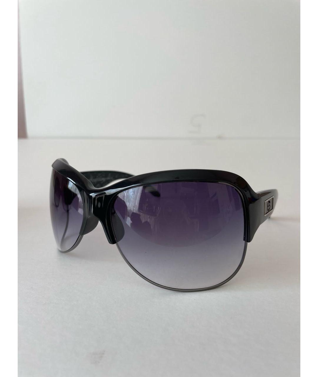 ERMANNO SCERVINO Черные пластиковые солнцезащитные очки, фото 2