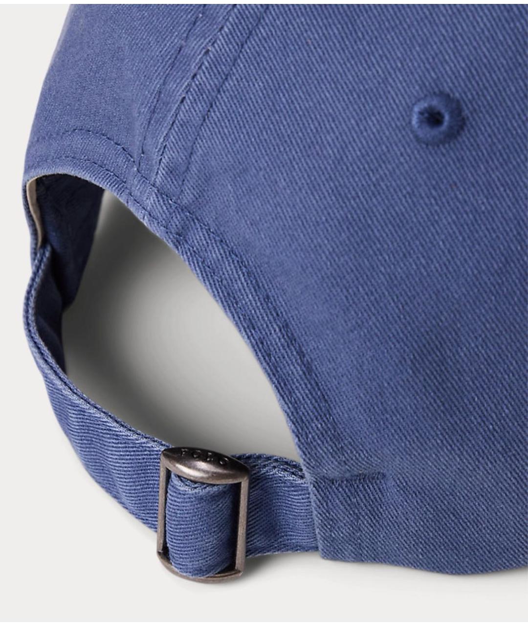 POLO RALPH LAUREN Синяя хлопковая кепка/бейсболка, фото 3