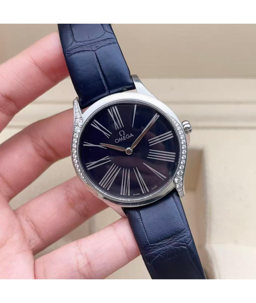 OMEGA Серебряные часы, фото 6