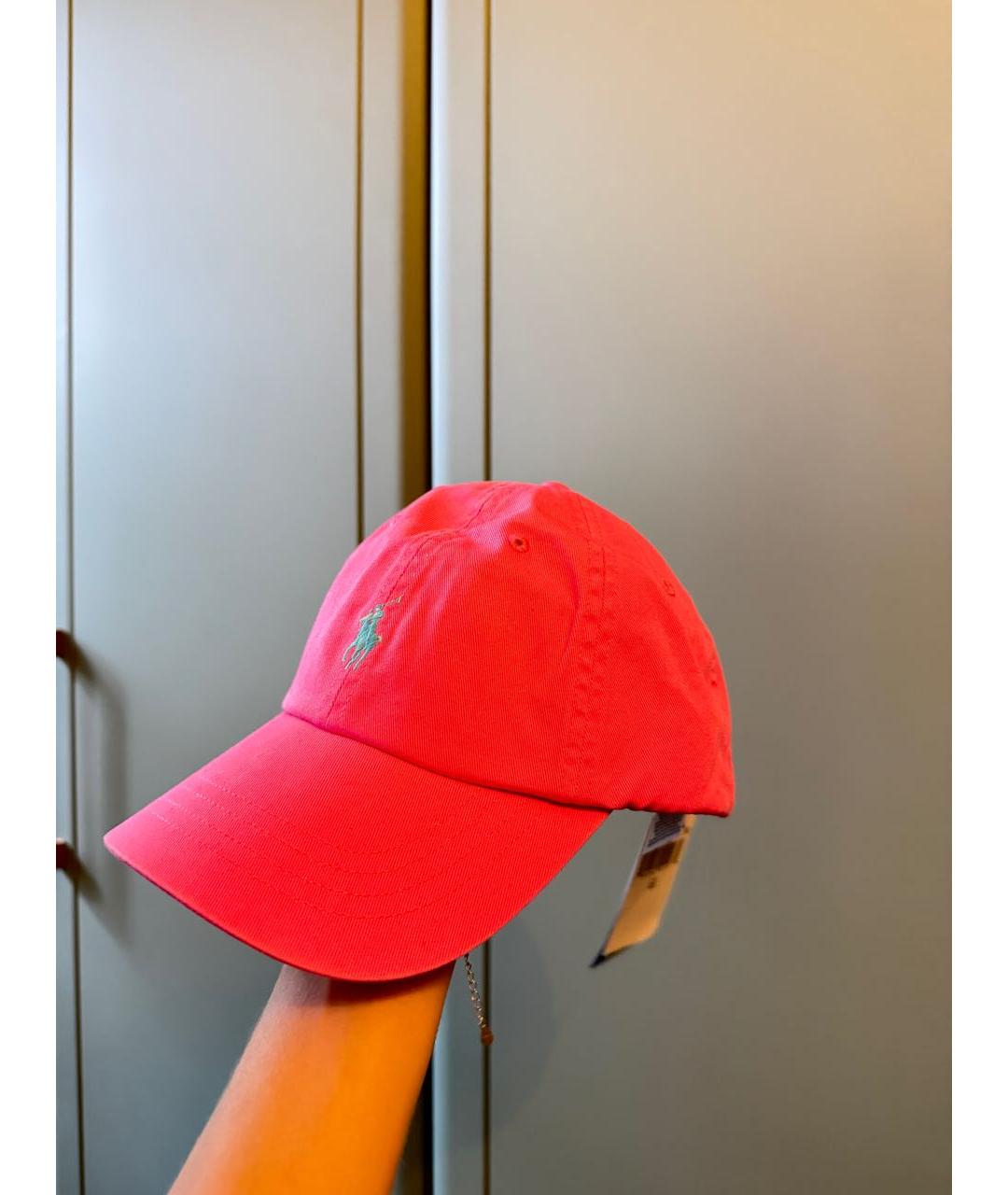 POLO RALPH LAUREN Розовая хлопковая кепка, фото 4